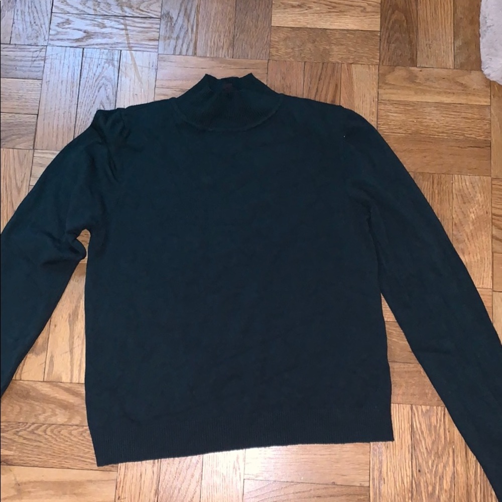 Women’s topshop forest green mock neck sweater